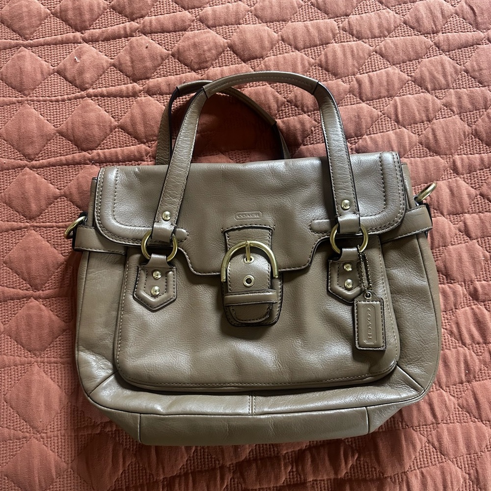 Leather vintage coach bag